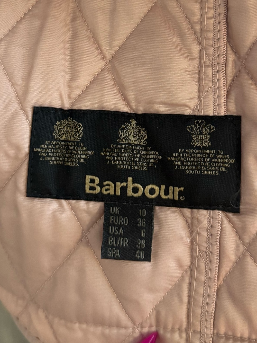 Barbour Quilted Belted Utility Jacket in Rose Taupe - Picture 11 of 14